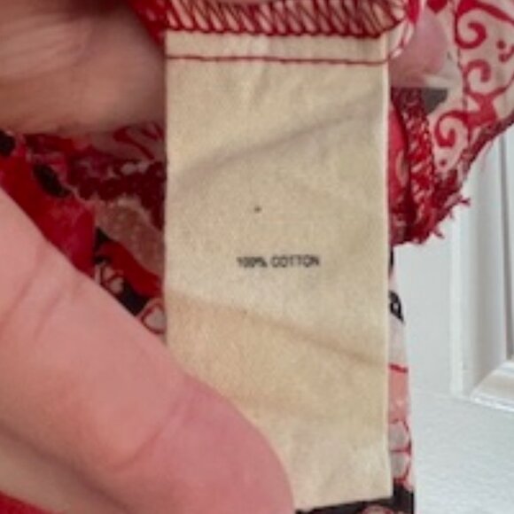 Johnny Was Cotton Embroidered Medallion Floral Tunic Watermelon XL - Picture 7 of 7